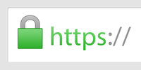 The padlock icon in the address bar