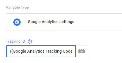 Variable Google Analytics Tracking code